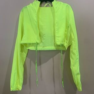neon cropped jacket